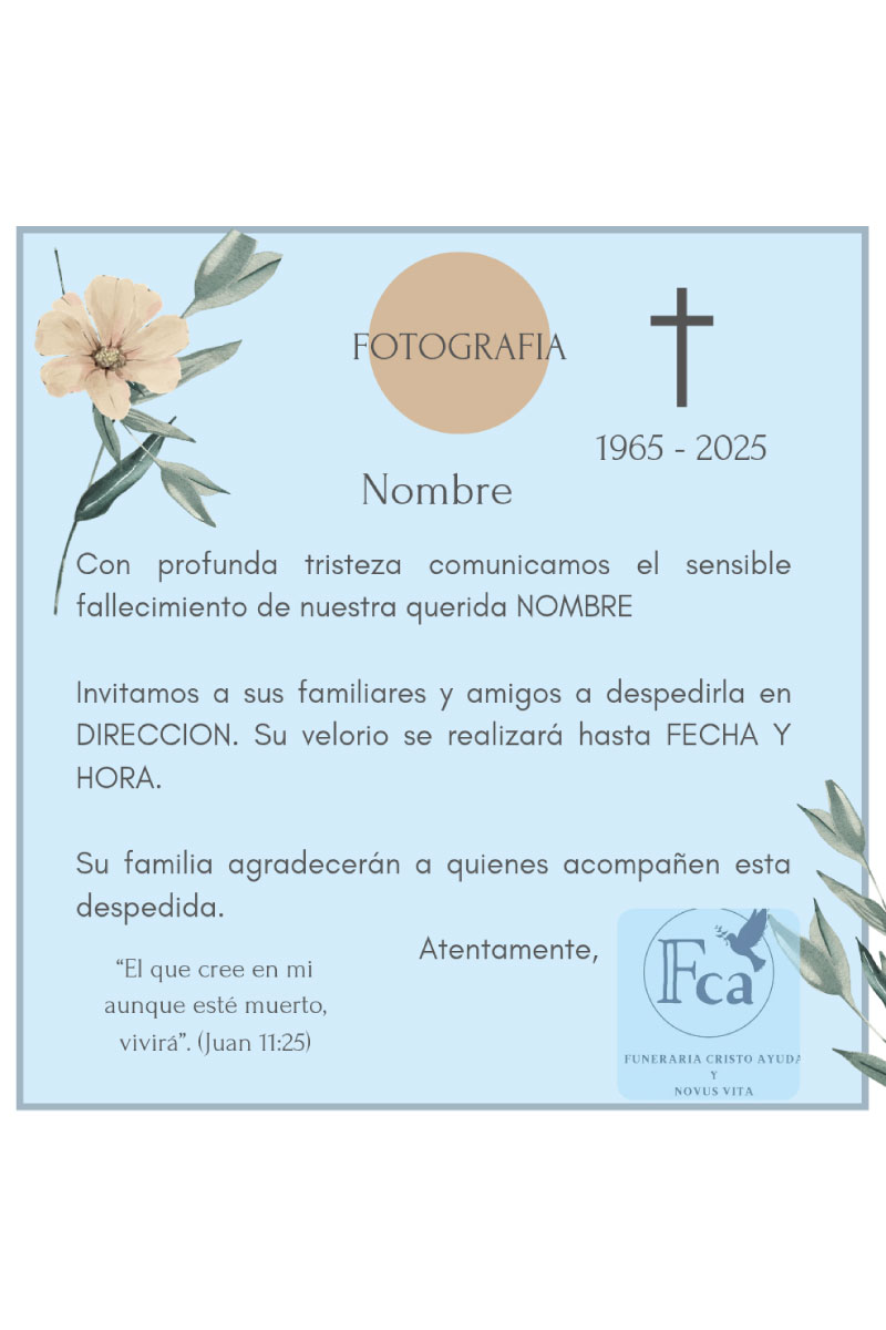 Tarjetas Digitales Funerarias